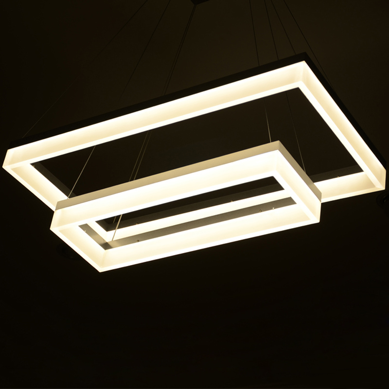 Rectangular shop light fixtures