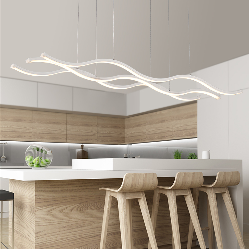 wave chandelier modern