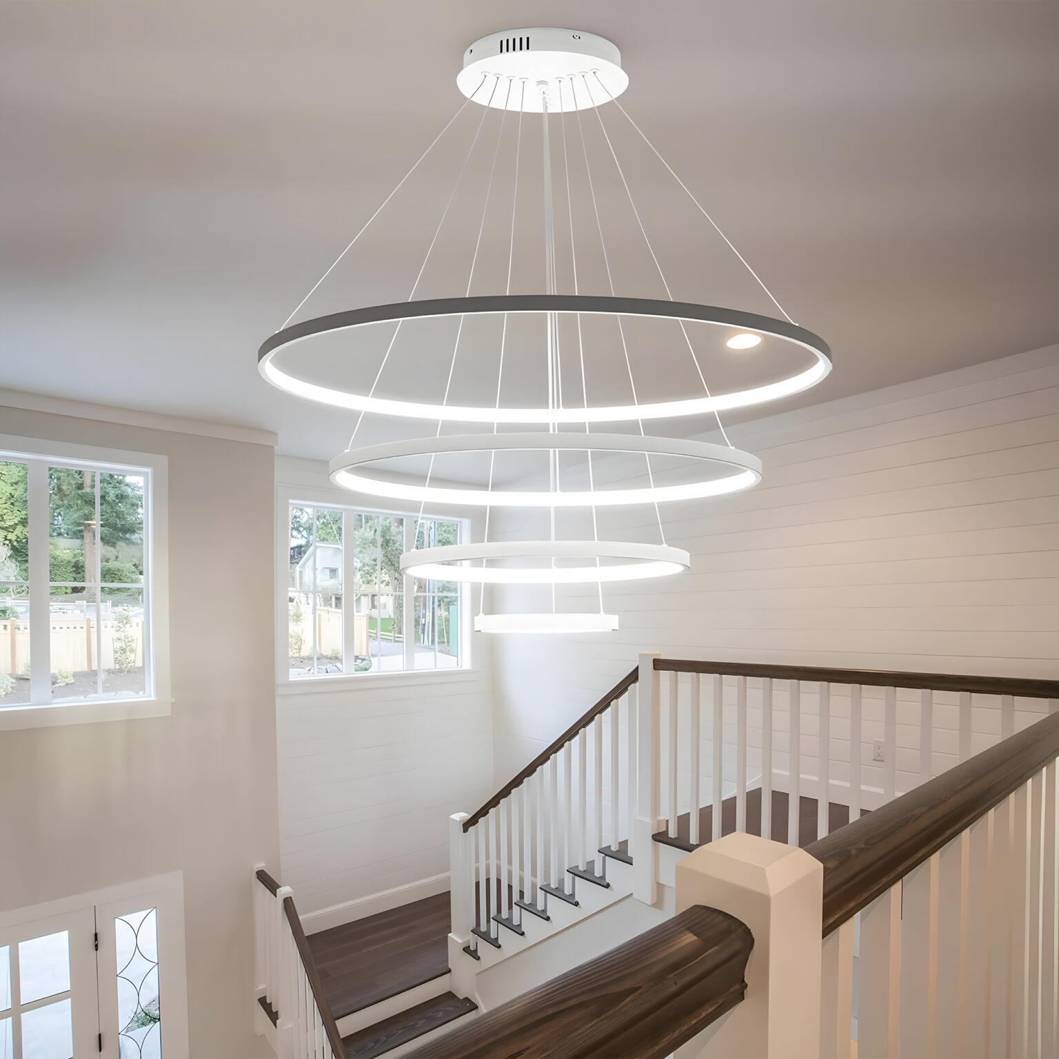 Dark Bronze LED Light Fixture - 3 Ring | Modern.Place