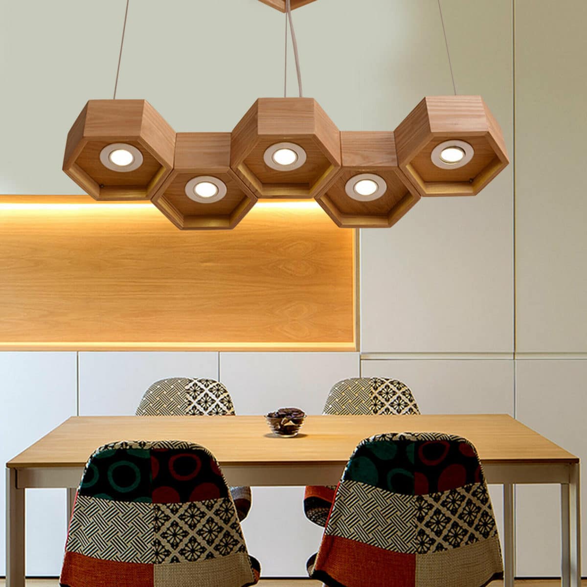 Modern Wood LED Ceiling Pendant Light Modern.Place